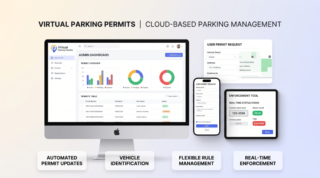 Virtual Parking Permits Portal Interface